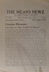 Page 1 of Catalpa Blossoms are ripe in the Land of Mears