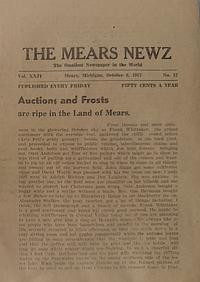 Page 1 of Auctions and Frosts are ripe in the Land of Mears .