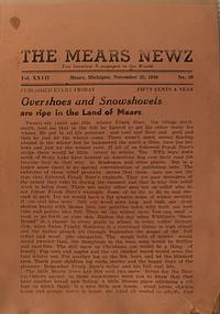 Page 1 of Overshoes and Snowshovels are ripe in the Land of Mears