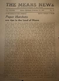 Page 1 of Paper Hatchets are ripe in the Land of Mears